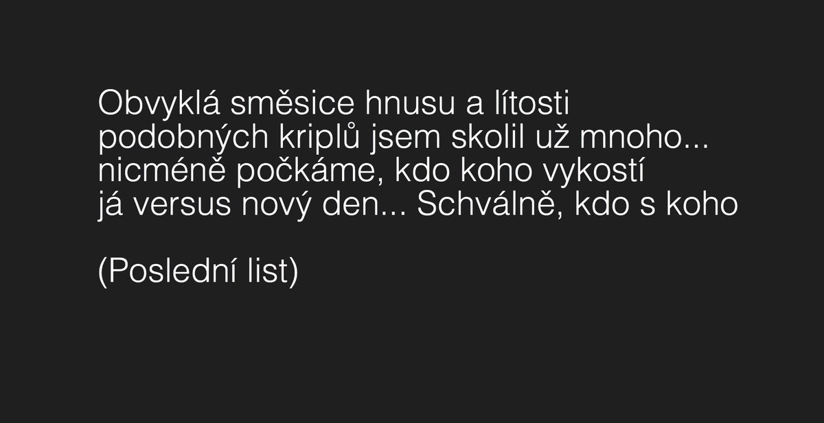 už ne, milý chlápek