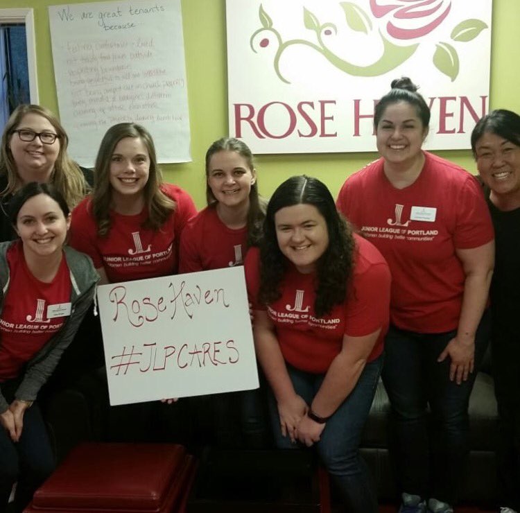 SegallKate's tweet photo. Great time volunteering this morning!  @RoseHavenPDX #jlpcares https://t.co/RZkuV85Y1p