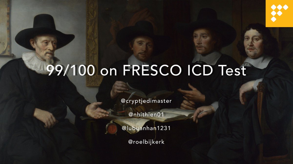 FRESCO_NETWORK's tweet photo. 🔥🔥We have 4 people scoring 99/100 on FRESCO ICD Test, current the highest scorers globally!!

The FRESCO ICD Test will run untill all 300M tokens are gone, let's educate 100,000+ people about the art world! 

@cryptjedimaster
@nhithien01
@lubuanhan1231
@roelbijkerk https://t.co/Tz1VE6AFVl
