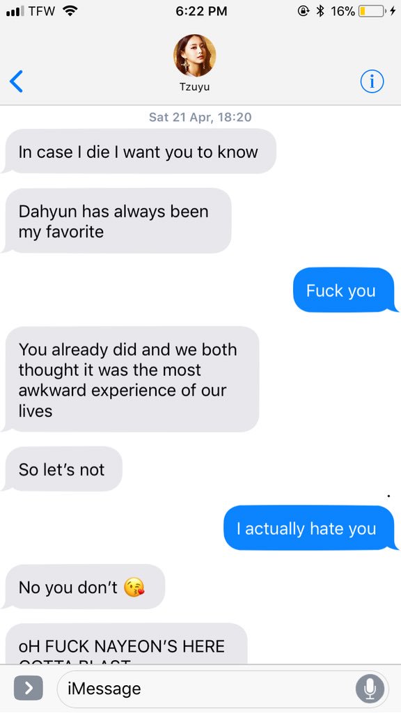 Chaeyoung and Tzuyu text