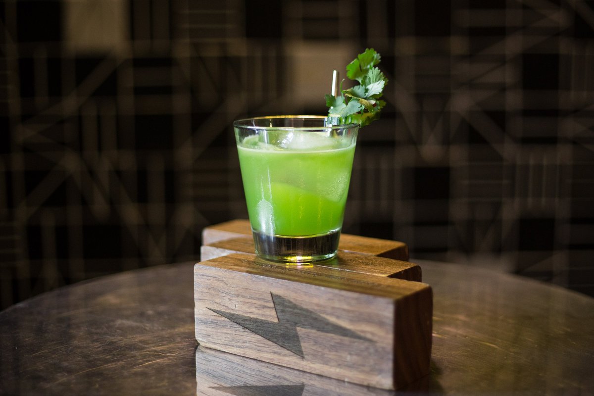 RamblerBar's tweet photo. Taste the #Spring TONIGHT at #MidnightRamblerBar with a #ReturnOfQuetzalcoatl aka #Kukulkan (Tequila, Mezcal, Cointreau, Jalapeño, Cilantro, Lime) + The Fabulous DJ Lena on the 1s &amp; 2s #whattodoindallas #upbeatcocktailsfordowntownkids #springmenu #paganritual #ritesofspiring https://t.co/Vf7uXK5NqC