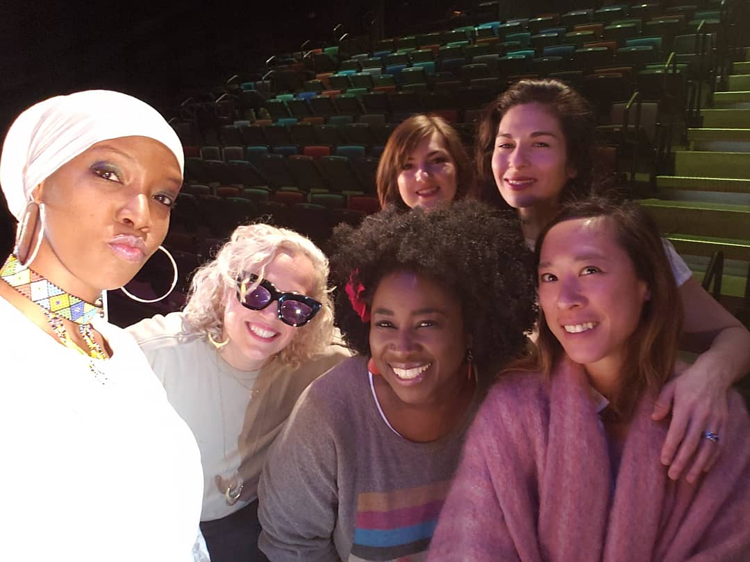 zansari8's tweet photo. .@ResistanceRev soundcheck happening for the #LiveArts2018 #RadicalVision Resistance and Friends w @SaulWilliams @KeelyGarfield @JosephHeckler https://t.co/qQEHdRCZc9