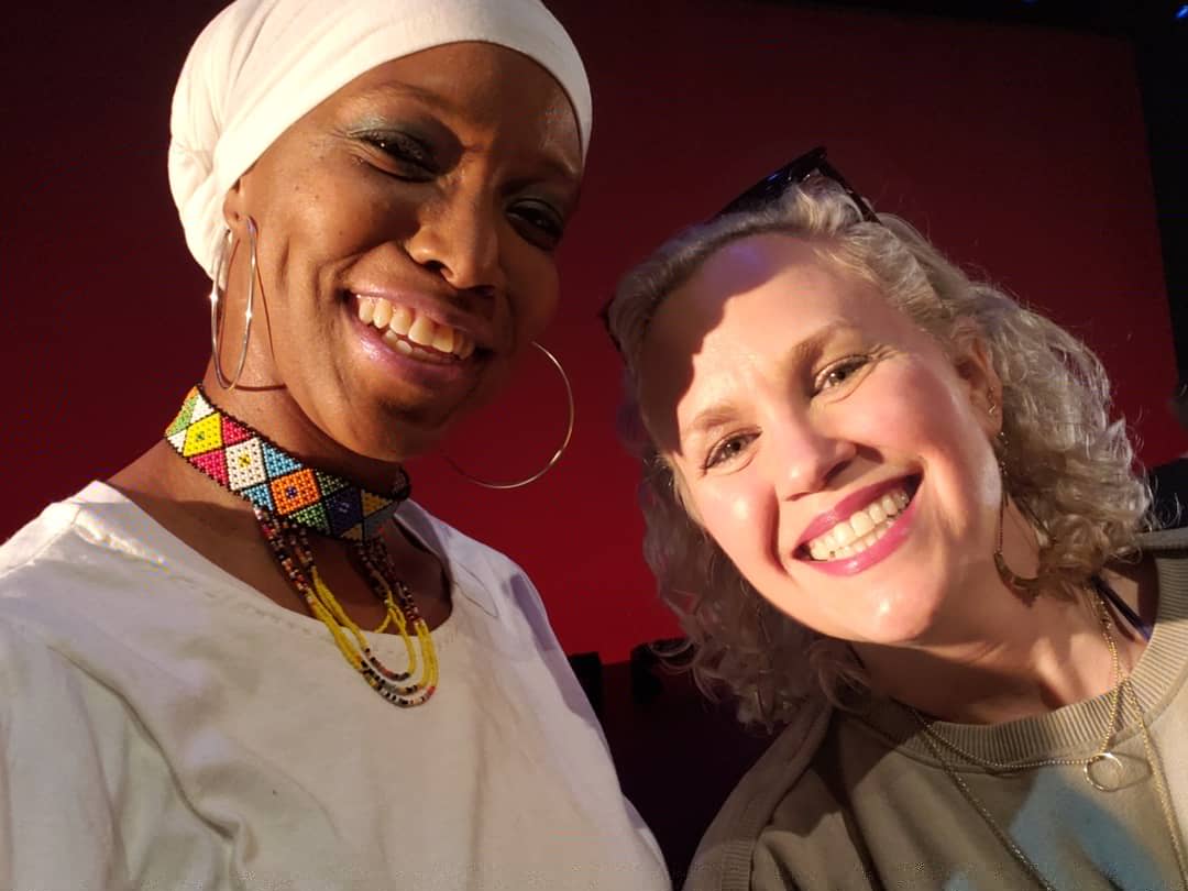 zansari8's tweet photo. .@ResistanceRev soundcheck happening for the #LiveArts2018 #RadicalVision Resistance and Friends w @SaulWilliams @KeelyGarfield @JosephHeckler https://t.co/qQEHdRCZc9