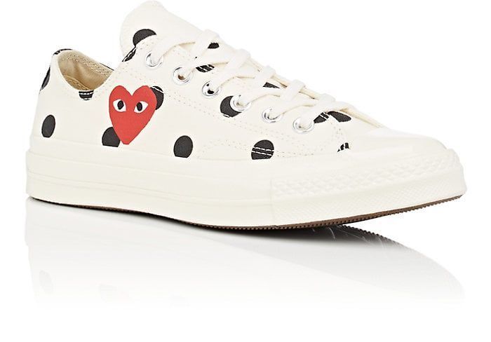 cdg converse low polka dot