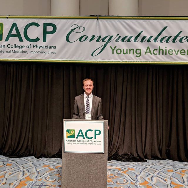 Excited to be receiving a 2018 Young Achiever Award from the American College of Physicians! ift.tt/2Hht0le