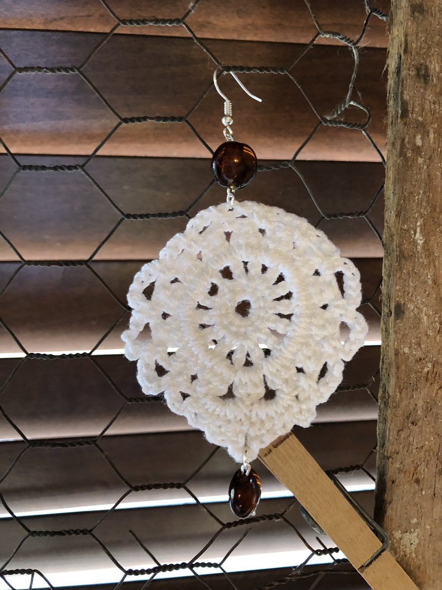 FollowMbM's tweet photo. Every pair is my new favorite! I’ll be set up tomorrow from 1-3 selling these (&amp; a bunch more)! PM for address if local, or with requests if I need to ship something out! Cash and card accepted! #stripsandstitches #crochet #handmadejewelry #followmadebymegan #supportsmallbusiness https://t.co/5seLzTyR7f