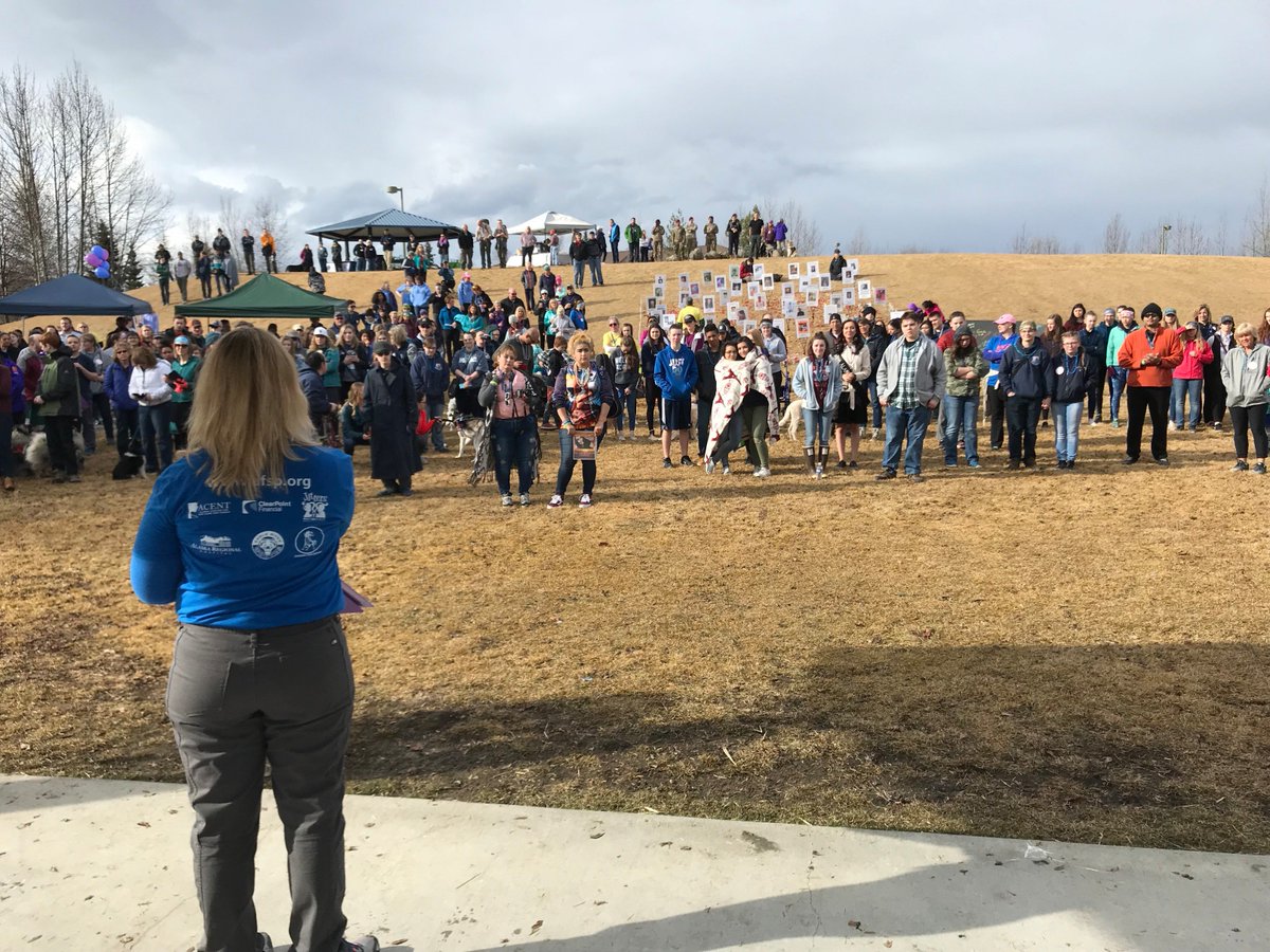 MrMartyLang's tweet photo. I was proud to join the first annual Anchorage Schools Out of Darkness Walk today with my family.  For me it was a morning of grief, remembrance, hope, and healing. https://t.co/sX867J8R6R