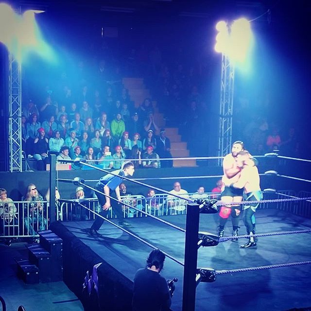 YadenRMP's tweet photo. You should be here! First @therockymtnpro #Charged @KCDOTV3 taping in #Golden on @jeffcofairgrounds! CHARGED Championship @acesofsteel v. @GuerrillasAnaya! #ProWrestling...#Elevated #TV #KCDO #Athletics https://t.co/H2zONaumQu https://t.co/S8T2UEgJpI