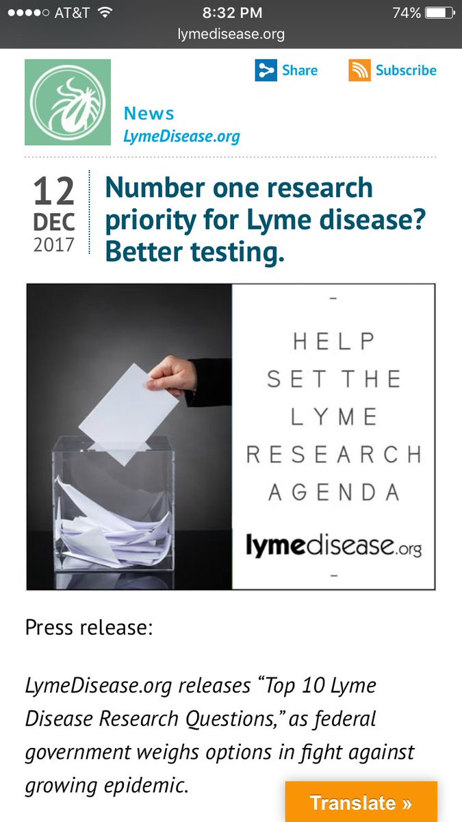 khoney's tweet photo. Together, #crowdsourcing #OpenData #innovation #PatientPowered #exaptation #DataScienceIsTeamSport
π
LymeDiseaseOrg releases βTop 10 Lyme Disease Research Questions"
π
#1 research priority for Lyme disease? Better testing.
π
https://t.co/cbMH9IoWeh https://t.co/1x5fgahRDI