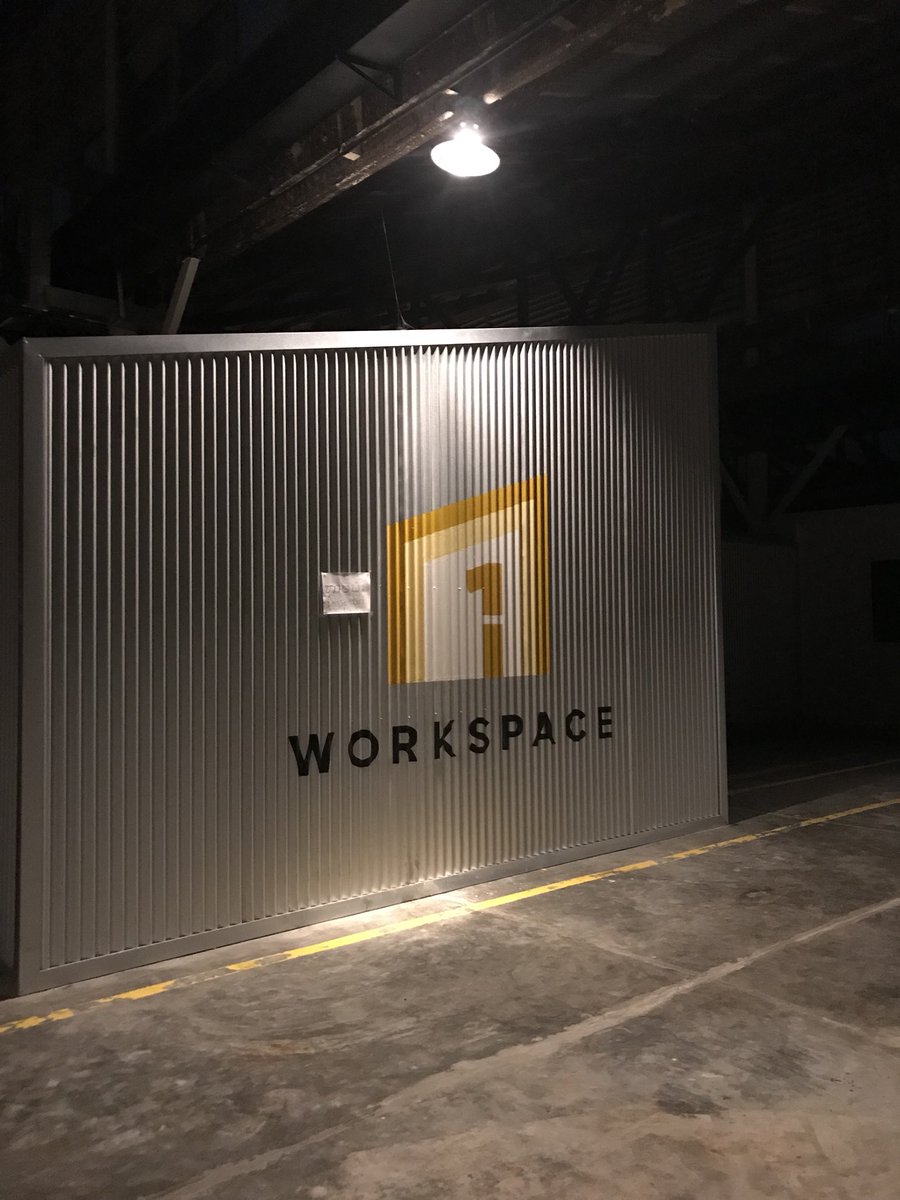 ws1_factory's tweet photo. Our newly painted logo @ws1_factory while sipping a delicious espresso @FactoryPenh’s Fulcrum Cafe #phnompenh #cambodia #coworking #specialtycoffee #communitycampus #FactoryPhnomPenh https://t.co/6ZXlh4bDV1