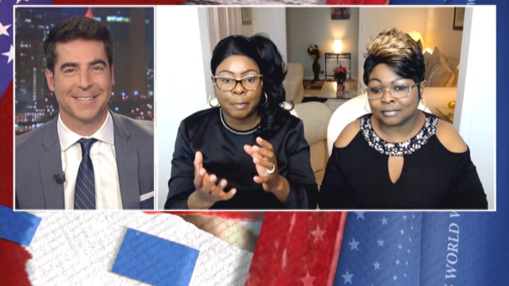 JesseBWatters's tweet photo. The ladies! @DiamondandSilk on FIRE! @WattersWorld now https://t.co/F5GTcEZOoH