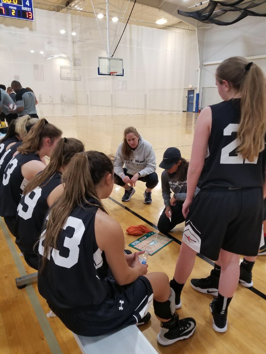 CoachGregGrant's tweet photo. GG 2021 goes 2-0 on day one at MGBR Classic in the North. Emily Grulke scores 16, Olivia Kubik scores 14 in win 49-19 win over Wolfpack. https://t.co/6CtAUhn0KQ