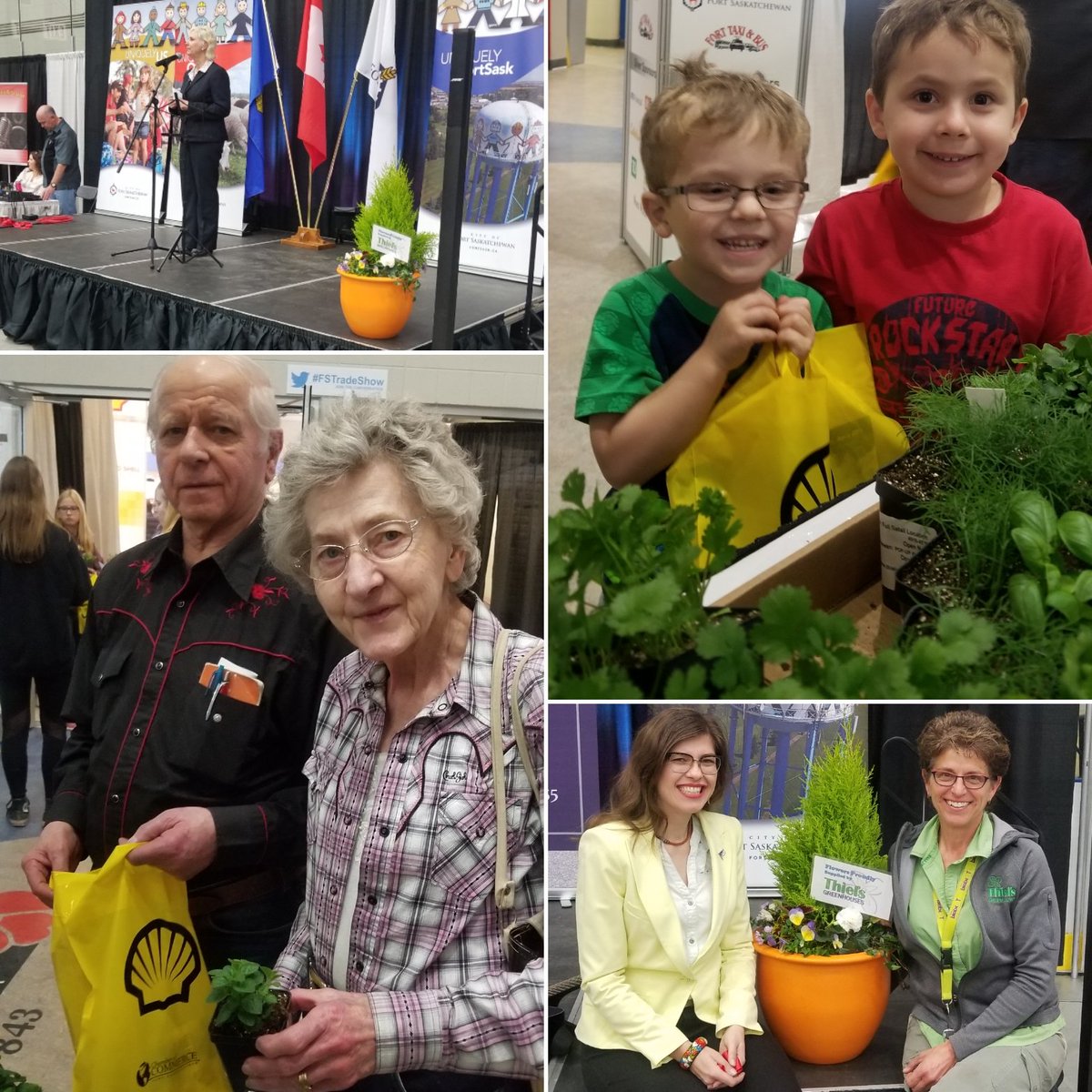 ThielsGH's tweet photo. And THIS is why I do it! Why I love to give to give to this event. SO many happy faces. Meeting up w so many fine #FortSask and area folks. BIG happy smiles 🌞🌱 #lovemyjob #joyful #smileseveryone #FSTradeShow @JLittlewoodNDP @GaleKatchur @FtSaskChamber @CityFortSask https://t.co/gxOL9ngWLI