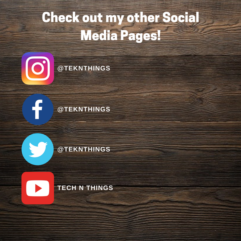 TeknThings's tweet photo. Checkout My Other Social Media Pages! https://t.co/3KSuvdbbpm
