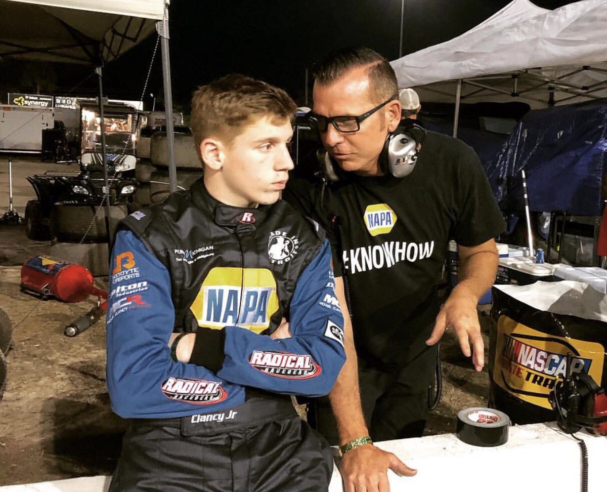 Michael Clancy Jr (@mcjracing) on Twitter photo Focused on getting back behind the wheel. Focused on getting back behind the wheel.