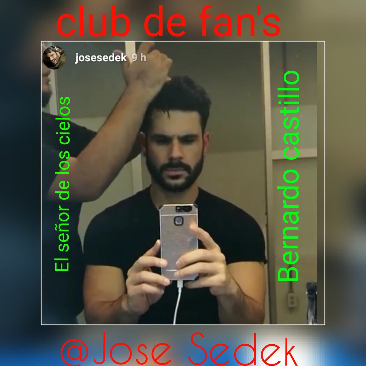 ClubSedek's tweet photo. Pues que nos revamos esta foto del instagram de nuestro guapísimo actor @josesedek  jeje @ClubSedek  @ESDLCfan  @SrDeLosCielosTV https://t.co/lD3j6q6dZH