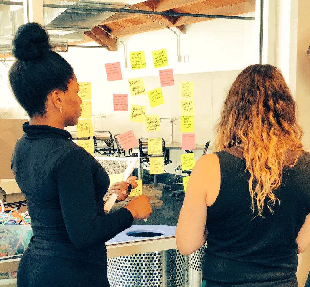 drchagala's tweet photo. Amazing day of design work w/ @hthgse Grad students - inspired by both those planting new &amp; innovative schools across #America &amp; future leaders in our own region. Hope in design for #Equity, #Creativity, #Pedagogy &amp; #Culture for ALL kids. #dtk12chat #leadupchat #shareyourlearning https://t.co/GSrta8zMYq