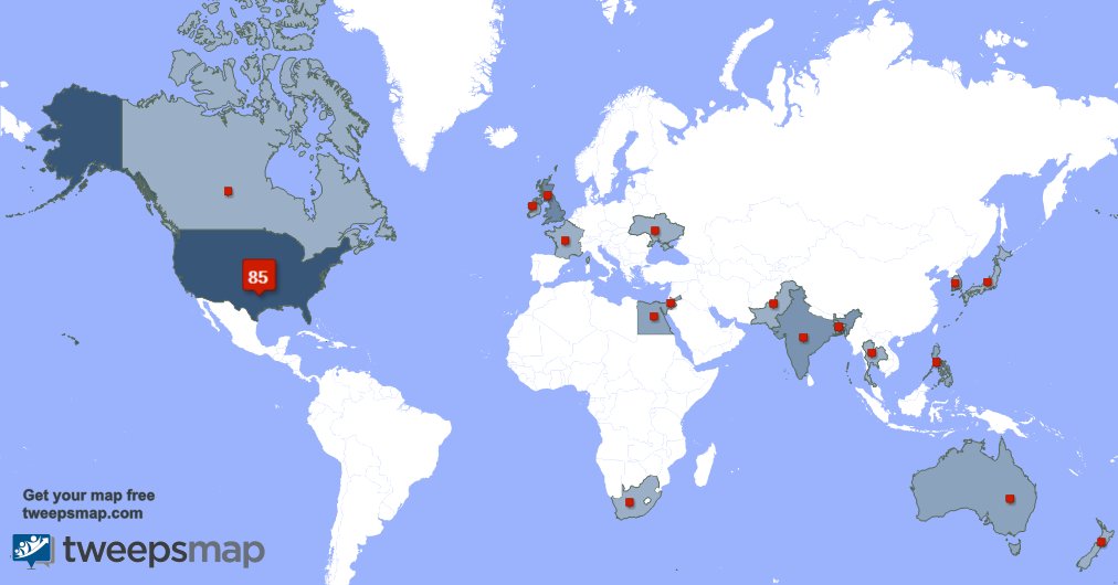 I have 2 new followers from Ukraine, and more last week. See tweepsmap.com/!magncticlovc