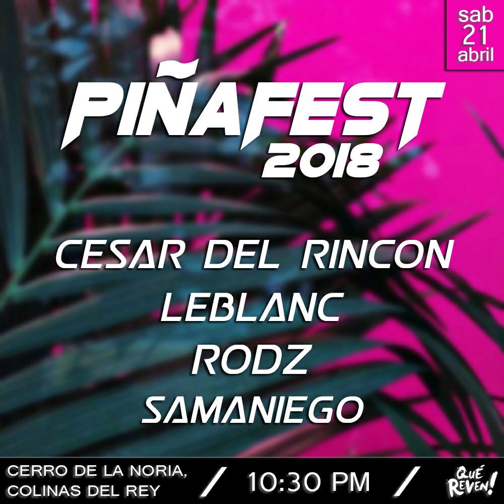 QUEREVEN's tweet photo. ¡Hoy la rompemos!  👾🔊🎶🕺🏻💃🍻 #Piñafest2018 
Todos invitados https://t.co/oJjfY7m6dc