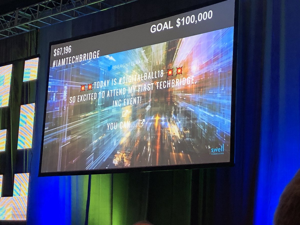BagnellRachel's tweet photo. Tweetin’ my tweet! #IamTechBridge #DigitalBall18 https://t.co/yemykTvvp7