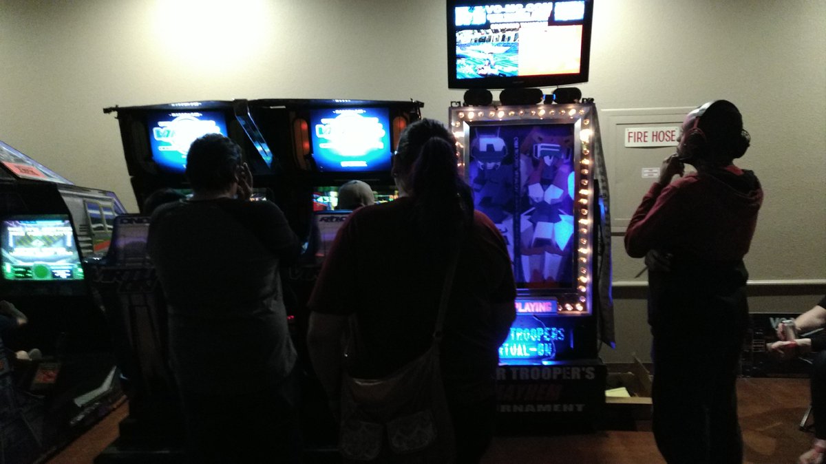 VOTwinstick's tweet image. Day One Cyber Trooper&apos;s Tournament at Zapcon begins in 30 mins! Get Ready! #zapcon #virtualon