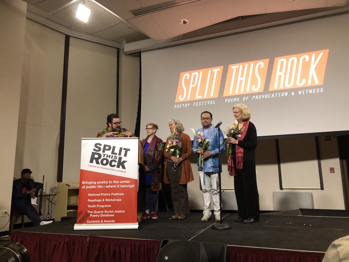 Mchertock's tweet photo. Thank you to the three cofounders of @SplitThisRock #SplitThisRock2018 https://t.co/edLbzdGfD9