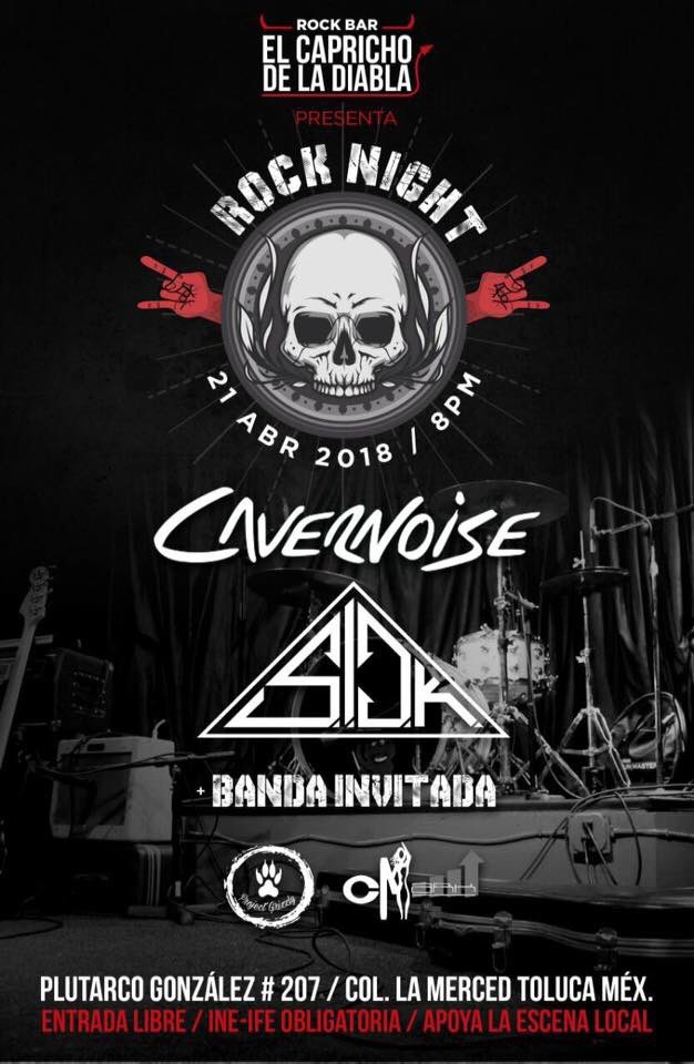 PararrayosMx's tweet photo. #AgendaPararrayos
HOY @cavernoise tendrá una poderosa noche con @sick_mx en #ElCaprichoDeLaDiabla 👉🏻 https://t.co/sdD82m32M3 #EntradaLibre #Toluca ¡Ahí nos vemos! https://t.co/RmJcsB0ZCK