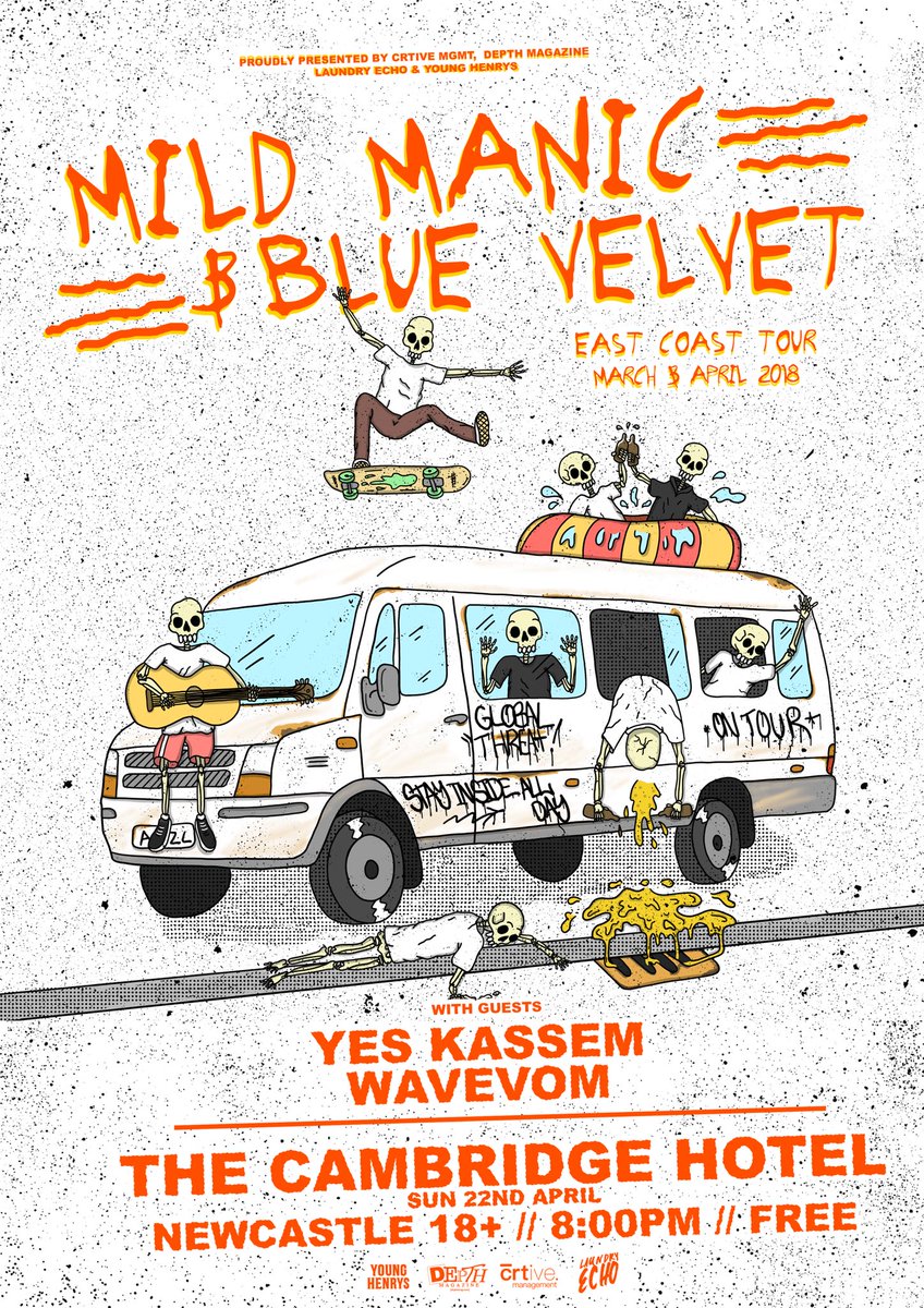 We’re heading to the Cambridge Hotel with <a href="/MildManic/">Mild Manic</a> tonight! 🚪 Doors at 8PM 🚪