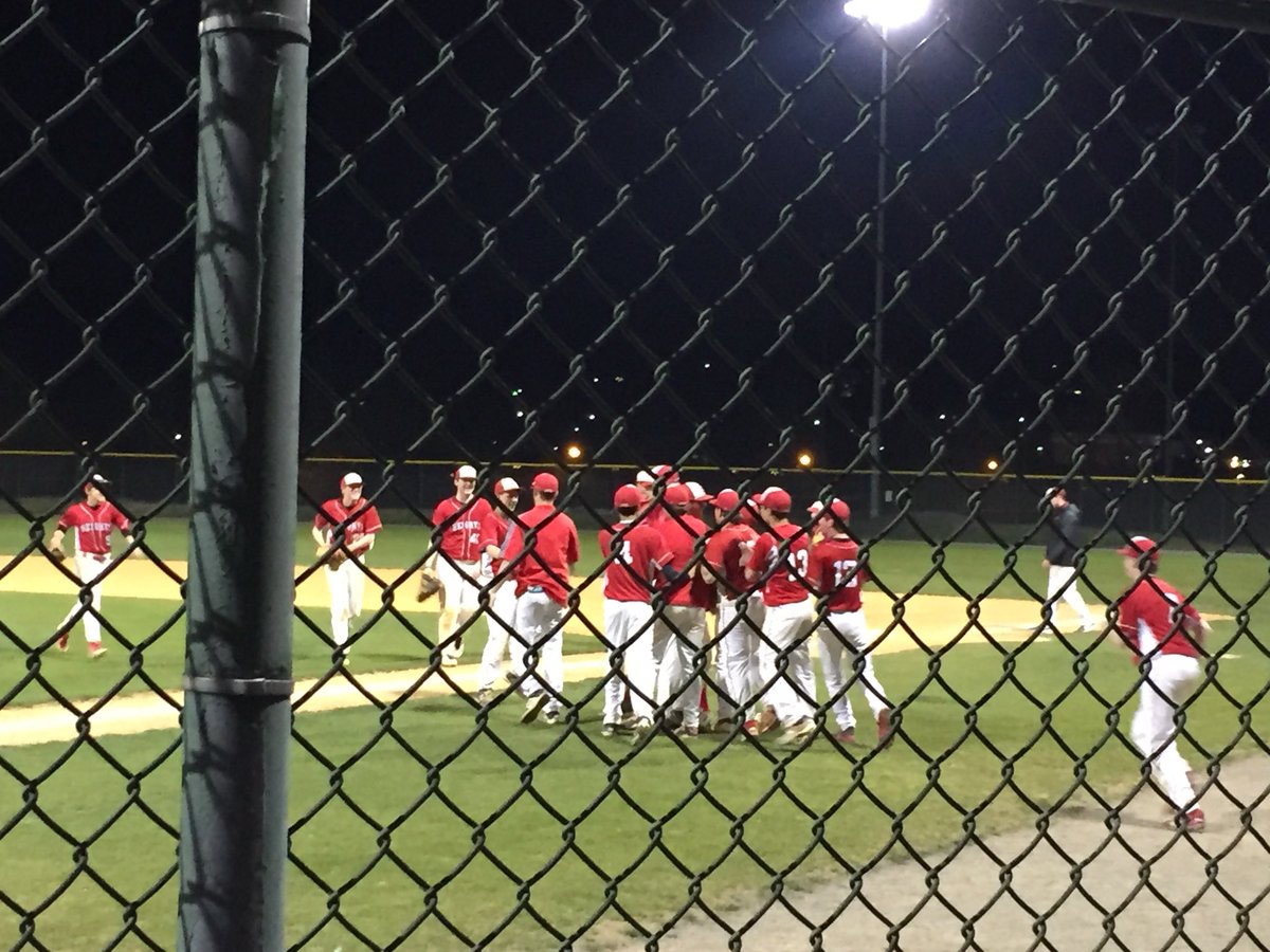 heightsbaseball's tweet photo. The Heights beat Bishop Ireton in the WCAC 8-4. Connor Anderson with a complete game gem, Patrick Kelley with 4 hits and 2RBI, J.A. Buono with 3 stolen bases. A great team win! https://t.co/bNwQbMBqHf