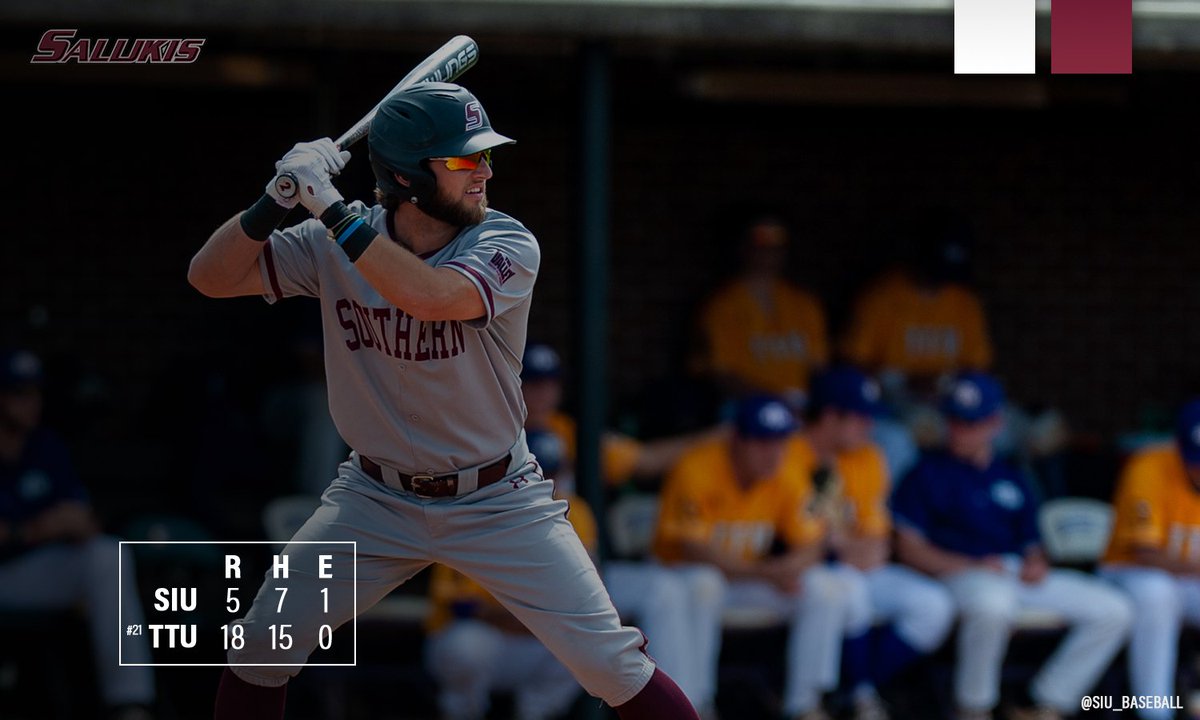 SIU_Baseball's tweet photo. Final | No. 21 Tennessee Tech sweeps the series. https://t.co/8D6ys37OAR