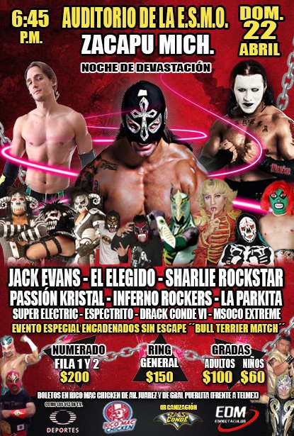 ElegidasOficial's tweet photo. DOMINGO 22 DE ABRIL LLEGA EL  #SEXYMBOL #FISICOPERFECTO DE LA LUCHA LIBRE @ELELEGIDOAAA SE PRESENTA EN #ZACAPU #MICHOACAN AUDITORIO DE LA E.S.M.O 6:45 PM #IDOLODELASDAMAS @EDMspectaculos @PrissYamith @ItaliaPalafox @Leticia26160678 NO FALTEN!! https://t.co/9TlzCL4nZY