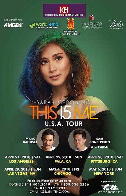 TitaCluvSarahG's tweet photo. Grabe ang energy at stamina ni SARAH G, imagine after her concert in LA tonight, she will go to PALA in SAN DIEGO for the 2nd leg of her US Concert Tour. 

#SarahGThis15MeGlobalTour https://t.co/Icd4OJcT4n