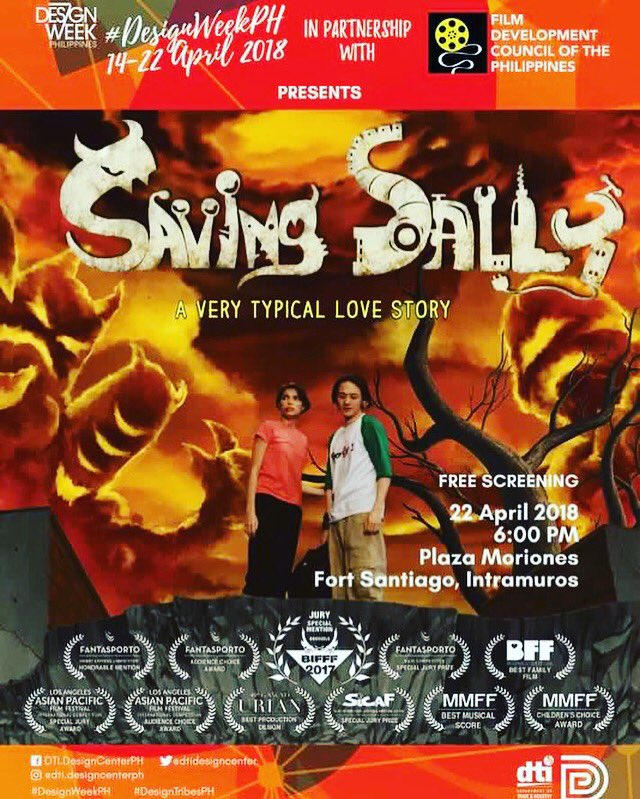 Intramuros's tweet image. Catch the screening of Saving Sally today, 22 April at Plaza Moriones, Fort Santiago!

#DesignWeekPH #DesignTribesPH