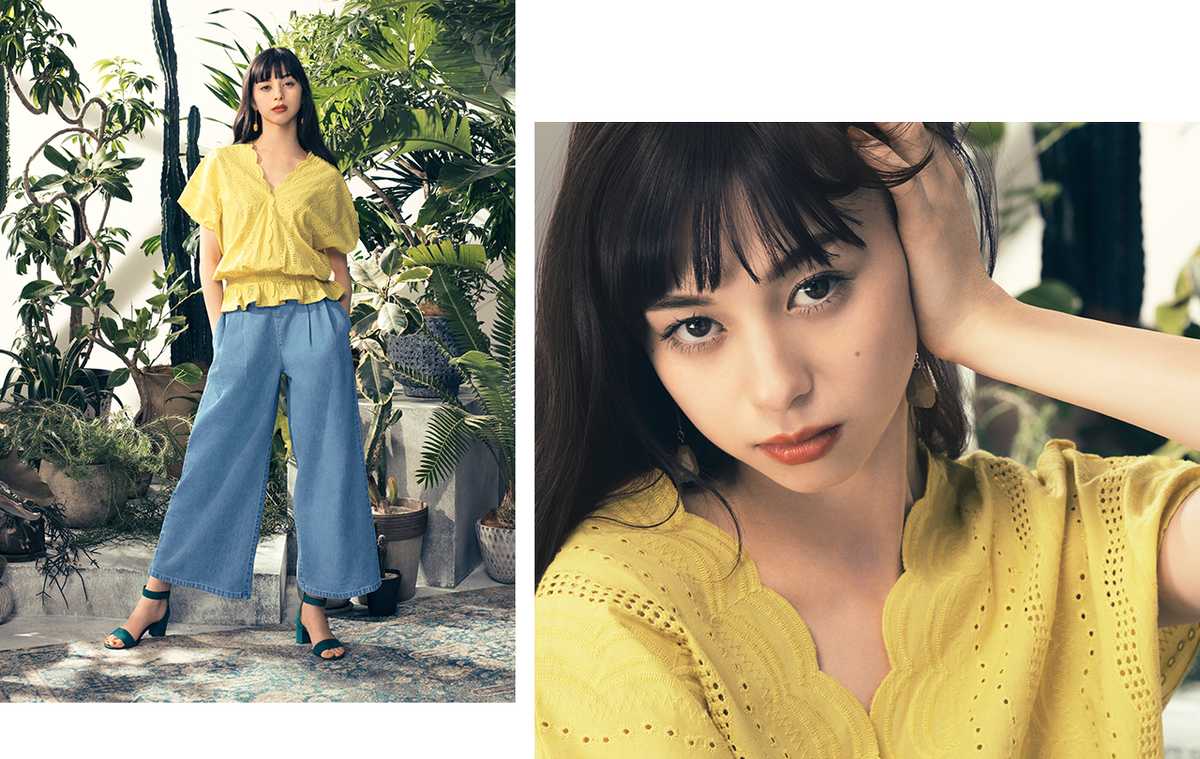 Gu ジーユー Twitterren ナチュラルだけど女性らしさを感じるデニムワイドパンツ コットン素材のブラウスとワイドパンツを合わせるのが 今の気分 T Co 1ozvmvfdot 中条あやみ Gu ジーユー