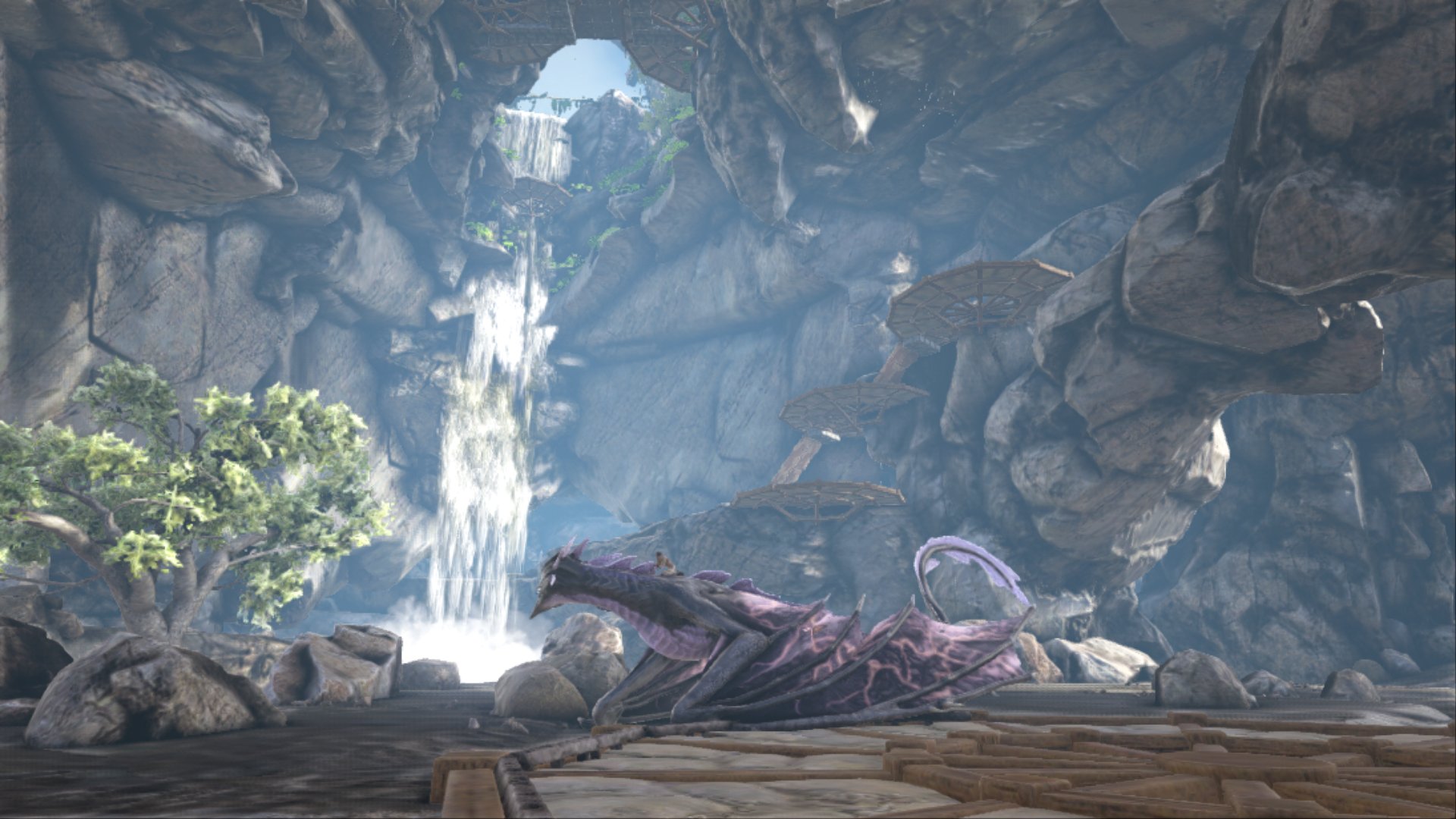 Ba333 ここがラグナロクの拠点作れる洞窟の中で一番好き Ark Ps4share