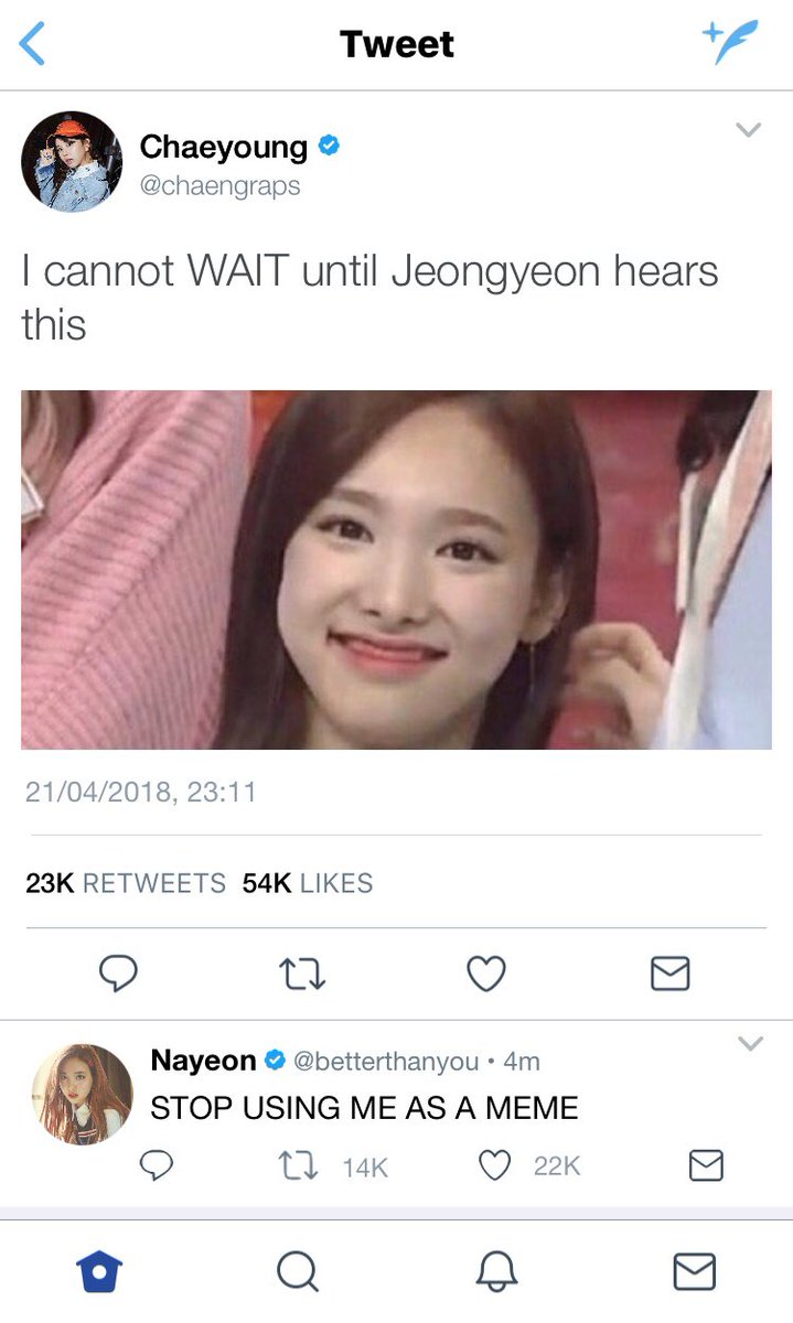 Sana and Cheyoung text, then Chaeyoung and Nayeon tweet