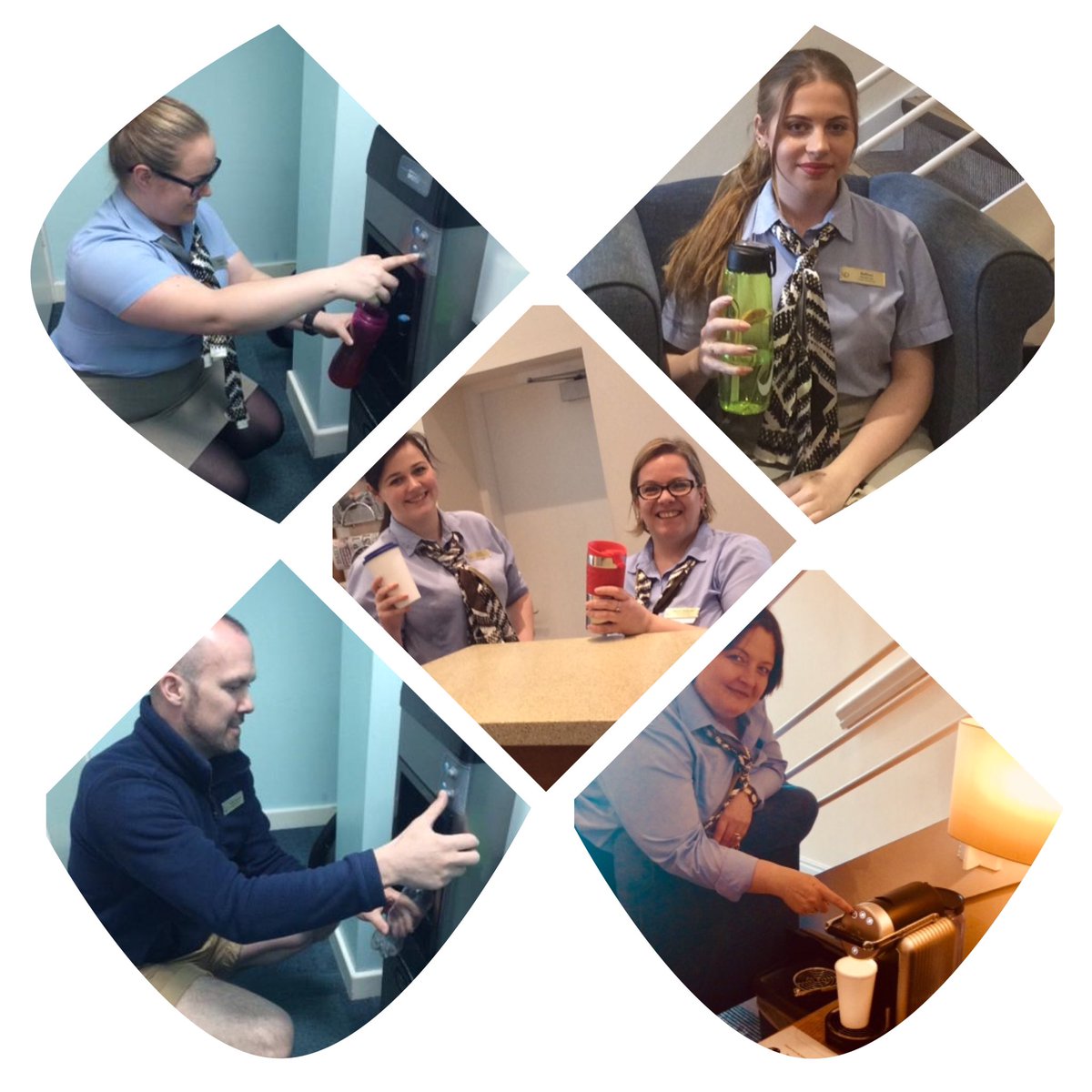 CromerMarnie's tweet photo. #CromerCClub team keeping hydrated with drinks in reusable bottles and cups #EarthDay18 #environment #doingourbit #DiamondCareers https://t.co/bZn8VgCoBl