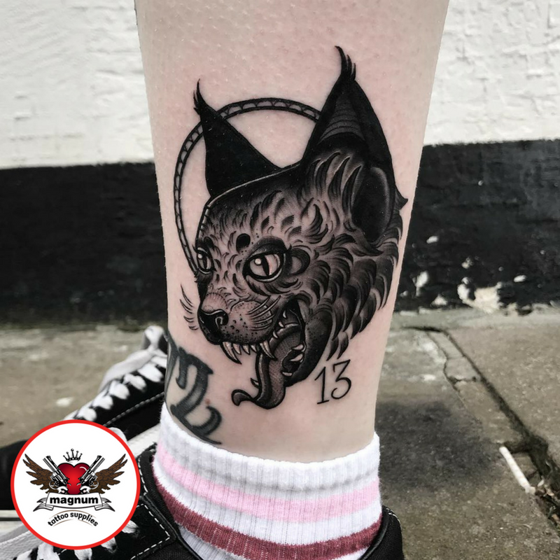 MagnumTattoo's tweet photo. Creepy cat done with #magnumtattoosupplies from Josh Hurrell ๐๐ฝ๐๐ฝ
#tattoo #cat #blackandgrey #monotraditional #tattoos #tattooing #uktattoo https://t.co/BBdPGq0XAt