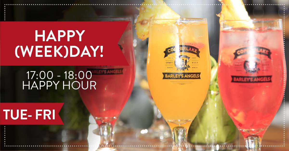 OH HAPPY (week)DAY! Select drinks half price for 1 hour Tuesday - Friday during our happy hour!