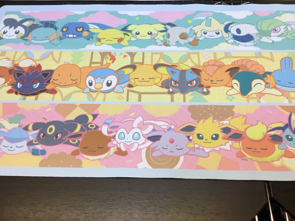 ポケモン プレイマット おひるね　kuttari napitime 韓国限定 日本未発売韓国限定】ポケモン＊プレイマット ＊おひるねkuttari新品未