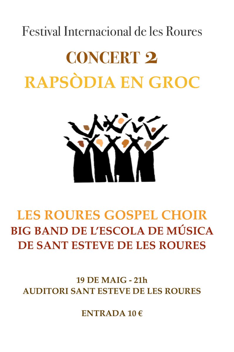 Aquí teniu el segon concert del Festival Internacional de Sant Esteve de les Roures amb el @cor_theroures @EscMusRoures @AuditoriSEDR #SantEsteveDelesRoures #SomSEDR