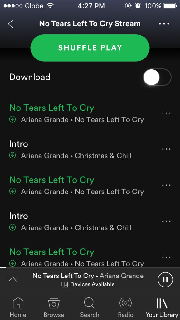 FUCKPOSITIONS's tweet photo. Created a spotify playlist, entirely intended for streaming #NoTearsLeftToCry 💖
— yall better stream as well!! 📣📣
#StreamNTLTC
#StreamNoTearsLeftToCry
#NoTearLeftToCryOutNOW https://t.co/56IzaNFnoy