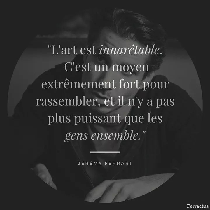 Ferractus Pour Finir La Semaine Quoi De Mieux Qu Une Citation Elle Est Extraite D Une Interview Donnee Par Mamane Jeremy Ferrari Lors De Leur Pomo Pour Sansvisa 2