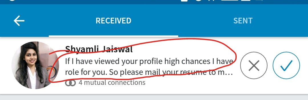 as_abhinav's tweet photo. Confidence is a very good thing, but over confidence is absolute shit. Things you see now-a-days very often on LinkedIn... I am pretty sure that they dont even look at the profile... #failHR #RIPEthics #NoEthics #noMoral https://t.co/ertWZX4fAQ