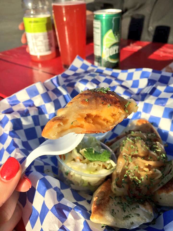SausageTomski's tweet photo. Sunday 04/22! Pierogi madness! 🥟😋Try our new flavors: #meat #pierogi #cheddar #jalapeños #pototocheese We’ll be at our friends brewery @brouwerijwest in #SanPedro from 12-9pm! #polishchef #foodtruck https://t.co/YxBBWJAnzw
