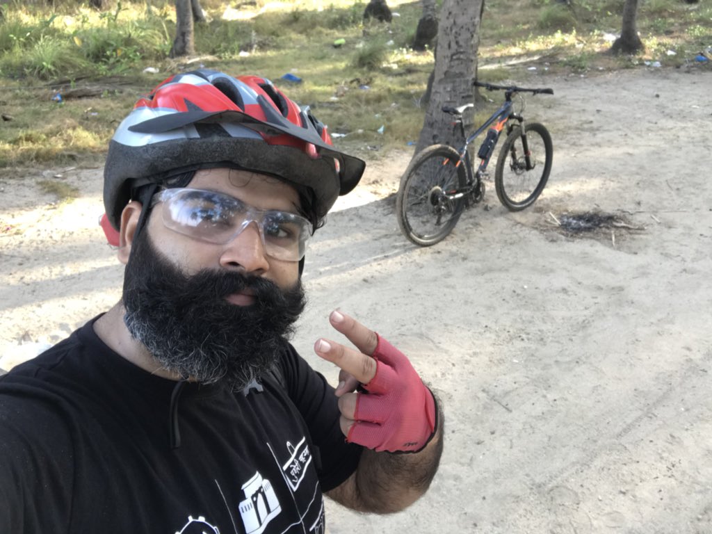 ajitbohra's tweet photo. Weekend escape, leisure ride to the beach with some off roading #bicycle #bicycleandbeards #nocodingday https://t.co/5y3P87Hbod