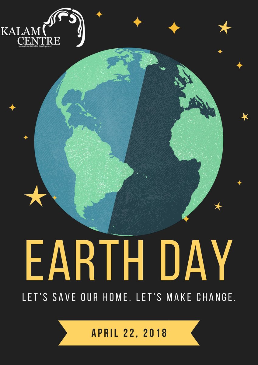 KalamCenter's tweet photo. Kalam Centre is celebrating #EarthDay2018 to raise awareness about  #EnvrionmentalConservation and progress towards a Livable Planet and Sustainable Development. 
#EarthDayEveryday https://t.co/2IggUjd8G6