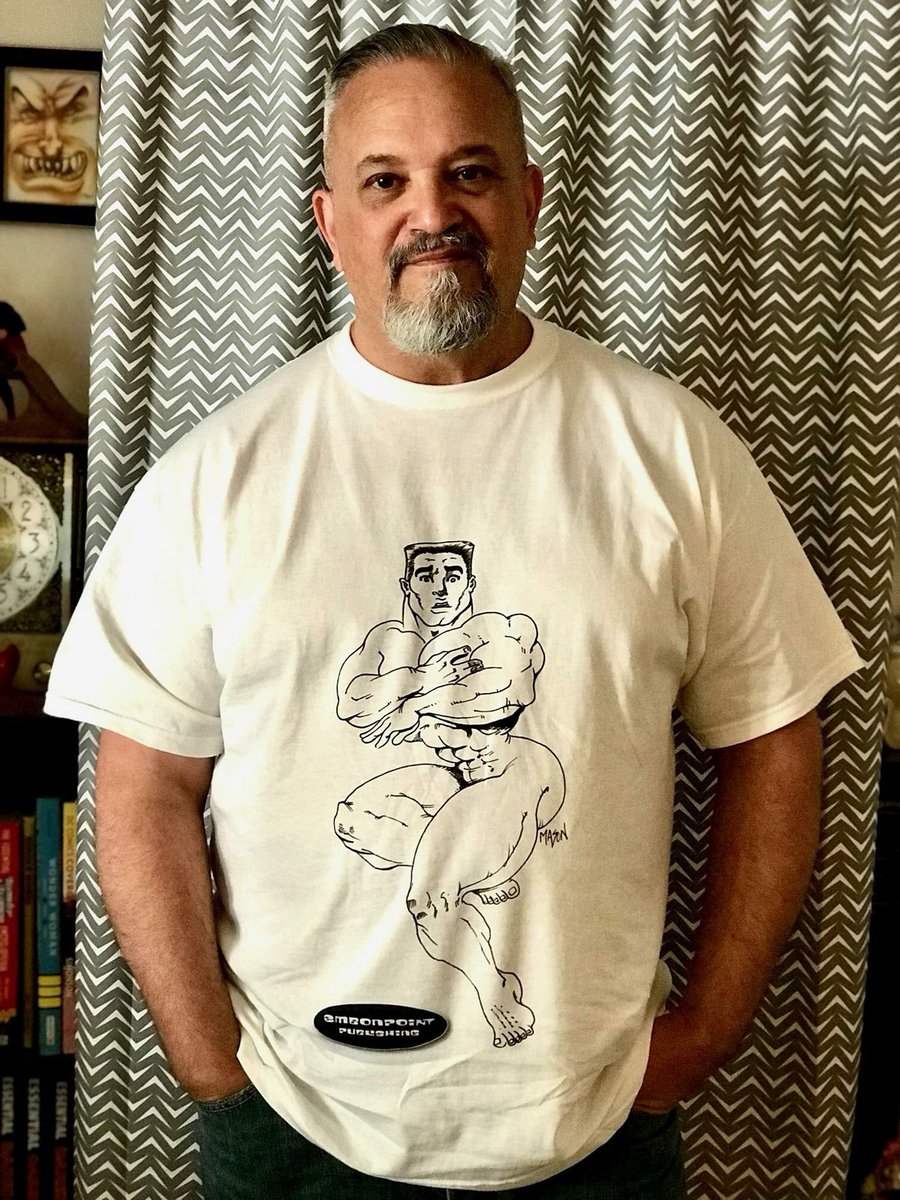 embonpointpub's tweet photo. So our new shirts have arrived. Original artwork by hubby @MasonArrigo. So excited! #embonpointpublishing https://t.co/iSTOoRhs1l