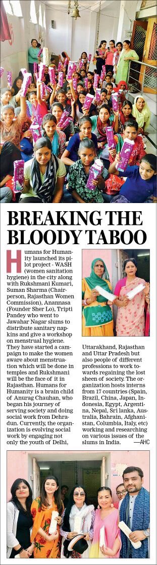 RukshmaniK's tweet image. Great initiative by #humanforhumanity @Raagchauhan. Blessed to be part  of #washproject and to motivate women and girls for menstrual hygiene -@KumariRukshmani #empoweringwomen #Rajasthanwomen #Jaipur