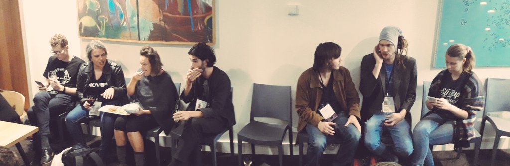 FoodRevolver's tweet photo. Some of the awesome mentor team that honed everyone's ideas and helped it all come together. na zdorovie! #swdud #StartupWeekend https://t.co/4OJpuw2E8c